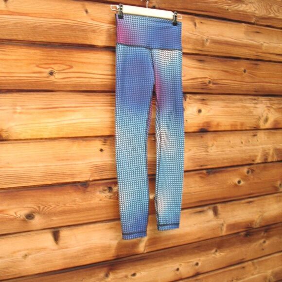 Lululemon Wunder Under Pant III *Full-On Luon Cosmic Dot White Multi / Black - Picture 3 of 10